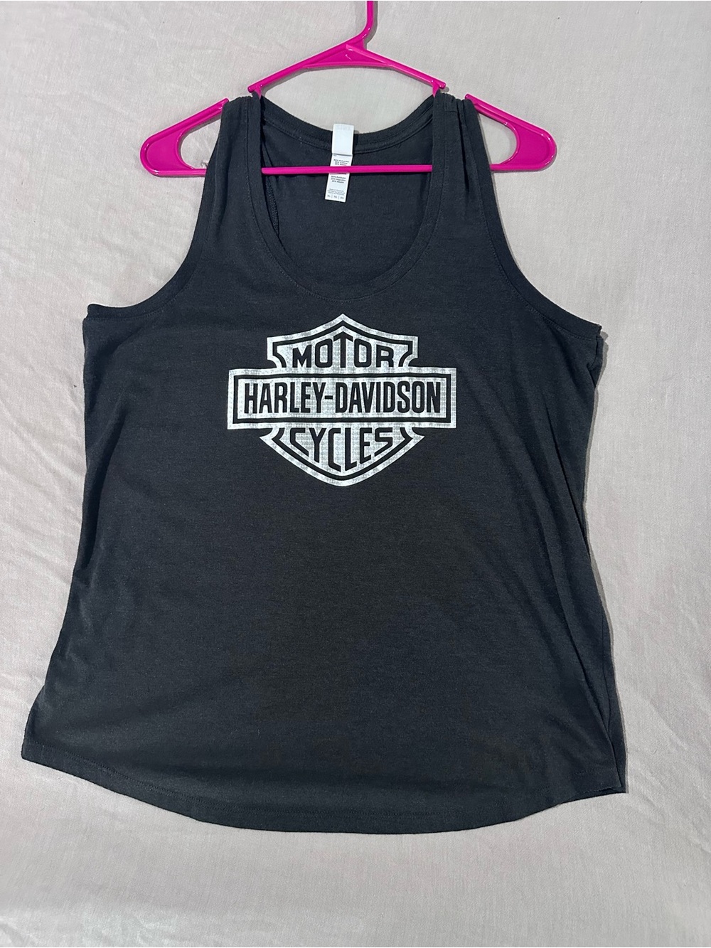 Harley-Davidson Black Tank Top with White Logo